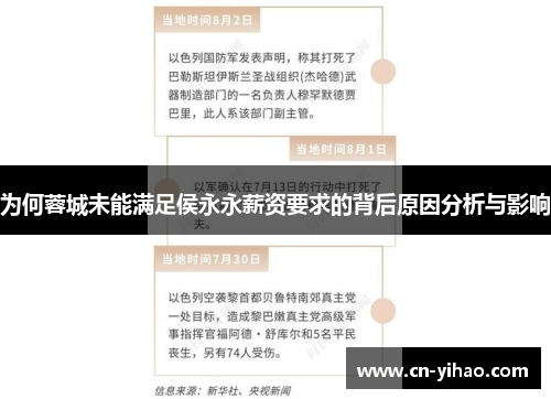 为何蓉城未能满足侯永永薪资要求的背后原因分析与影响